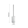 Petunia porte-brosse wc blanc – Image 2