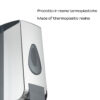Halibut dispenser for soap or sanitizer gel chromed - Image 3
