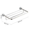 Ascot shelf for towels chromed - Image 2