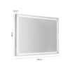 Paul mirror 100x80 with brushed frame - Image 2