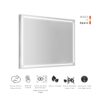 Paul mirror 100x80 with brushed frame - Image 3