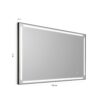 Paul mirror 120x80 with matt black frame - Image 2