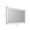 Paul mirror 120x80 with brushed frame - Image 2
