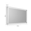 Paul mirror 120x80 with brushed frame - Image 2