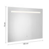 Edgar polished edge mirror 70x100 transparent - Image 2