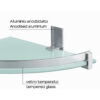 Cloud hanging shower rack brushed - Image 3