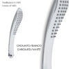 Tendence 02 doccetta 1 getto bianco/cromato - immagine 4