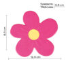 Daisy tappeto antiscivolo doccia e vasca mini rosa - immagine 2