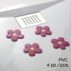 Daisy tappeto antiscivolo doccia e vasca mini rosa - immagine 3