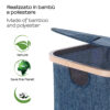 Yoshi laundry basket 87 lt blue - Image 3