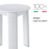 Trio stool white - Image 4