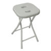 Co76 foldable stool light turtledove grey