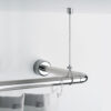 Support fixation plafond pour barre de doche chrome