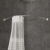 Barre de douche semi-circulaire aluminium anodise