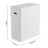 Luxury portabiancheria 82 lt bianco - immagine 2
