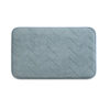 Mousse tappeto bagno memory foam 50x80 azzurro polvere