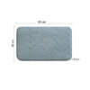 Mousse tappeto bagno memory foam 50x80 azzurro polvere - immagine 2