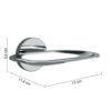 Felce porte savon inamovible chrome – Image 2