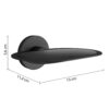 Felce porte savon inamovible noir mat – Image 2