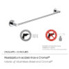 Felce plus towel holder 60 cm chromed - Image 4