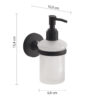 Felce plus dosificador de jabon negro mate - Imagen 2