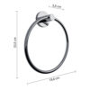 Felce plus towel ring chromed - Image 2