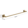 Tonga towel holder 60 cm matt gold - Image 2