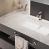 Tonga towel holder 60 cm matt gold - Image 4