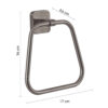 Tonga towel ring gun metal - Image 2