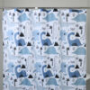 Dinosaurs tenda doccia in tessuto 120x200 cm bianco/blu